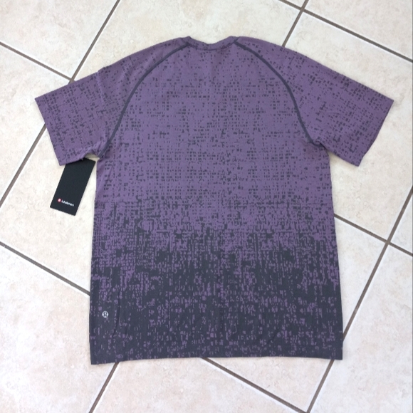 Lululemon Metal Vent Tech Short Sleeve 2.0 Cube Calibrate Purple Blossom L - Picture 9 of 10